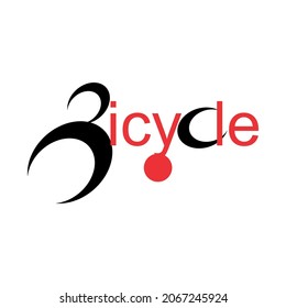 Bicycle Text Logo Vector Free Design Stock Vector (Royalty Free ...