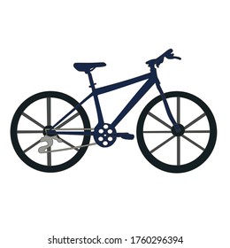 a bicycle that has a nice color and shape