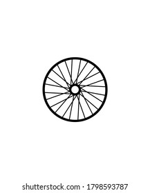 icono de neumático de bicicleta,mejor icono plano vector.
