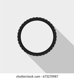 bicycle tire vector icon