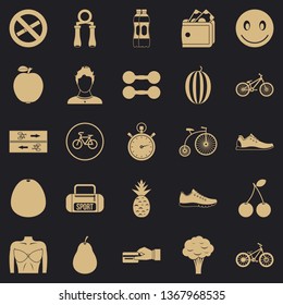 Bicycle tour icons set. Simple set of 25 bicycle tour vector icons for web for any design