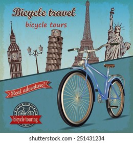 Bicycle tour poster. 