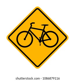 Bicycle Traffic Warning Sign