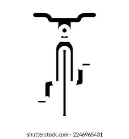 bicycle transport vehicle glyph icon vector. bicycle transport vehicle sign. isolated symbol illustration
