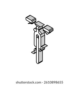 bicycle transport vehicle isometric icon vector. bicycle transport vehicle sign. isolated symbol illustration