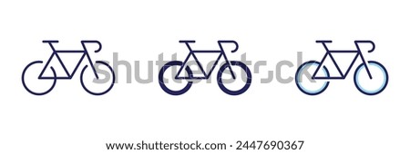 Bicycle Transportation Icon - Navigation Set