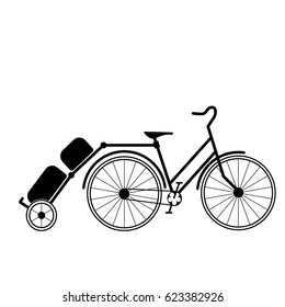 Bicycle   trolley trailer 