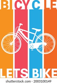 Bicycle T-Shirt Design Bicycle vintage lettering