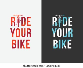 Diseño de camisetas para tipografía de bicicletas, diseño de camisetas para ciclistas