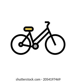 bicycle urban transport color icon vector. bicycle urban transport sign. isolated symbol illustration