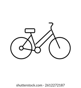 bicycle urban transport line icon vector. bicycle urban transport sign. isolated contour symbol black illustration