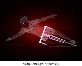 Bicycle vector accident sign