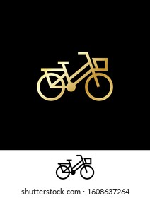 bicycle vector art simple clean concept Bicycle outline icon, modern minimal flat design style, bike vector illustration