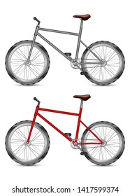 Bicycle vector design illustration isolated on white background