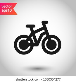 Bicycle vector flat sign. Bicycle vector icon. EPS 10
