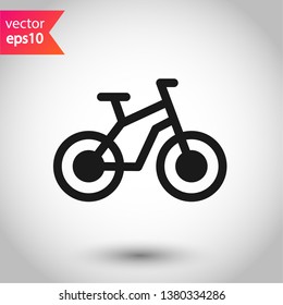 Bicycle vector flat sign. Bicycle vector icon. EPS 10