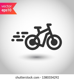 Bicycle vector flat sign. Bicycle vector icon. EPS 10
