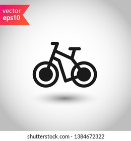 Bicycle vector flat sign. Bicycle vector icon. EPS 10