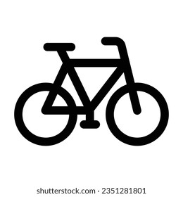 Icono De Glifo Vector De Bicicletas Para Uso Personal Y Comercial.
