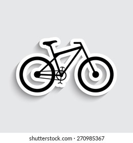 bicycle - vector icon