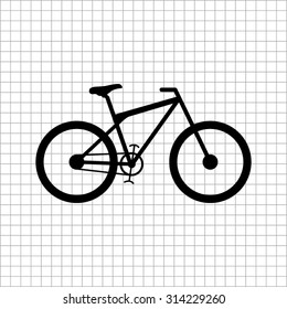 bicycle  - vector icon