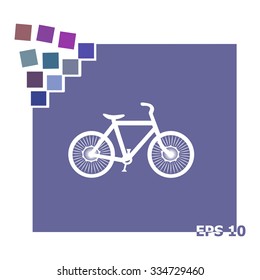 Bicycle vector icon.