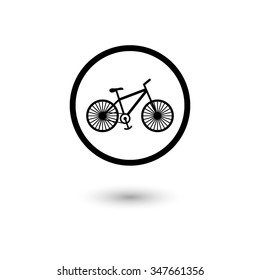Bicycle - vector icon