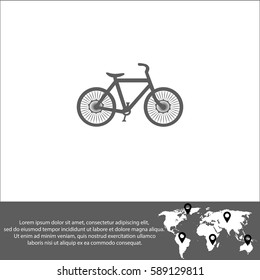 Bicycle vector  icon.