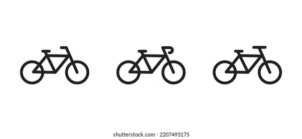 bicycle vector. bicycle icon and bike icon. flat style - stock vector.	
