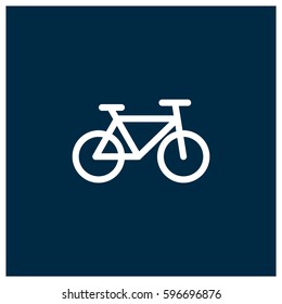 Bicycle vector icon, bike symbol. Modern, simple flat vector illustration for web site or mobile app
