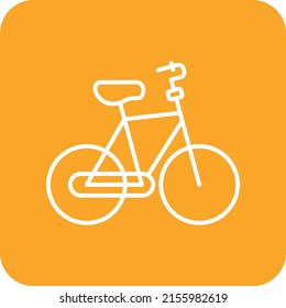Icono vectorial de bicicleta. Se puede usar para imprimir, móviles y aplicaciones web.