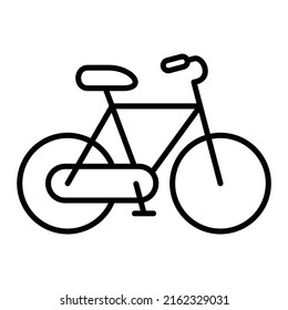 Icono vectorial de bicicleta. Se puede usar para imprimir, móviles y aplicaciones web.