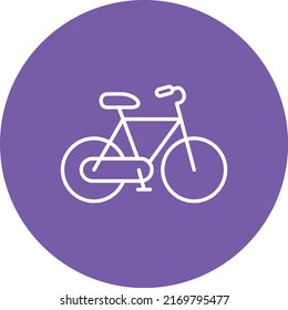 Icono vectorial de bicicleta. Se puede usar para imprimir, móviles y aplicaciones web.