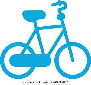 Icono vectorial de bicicleta. Se puede usar para imprimir, móviles y aplicaciones web.