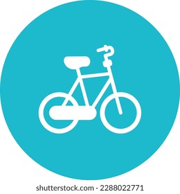 Icono vectorial de bicicleta. Se puede usar para imprimir, móviles y aplicaciones web.