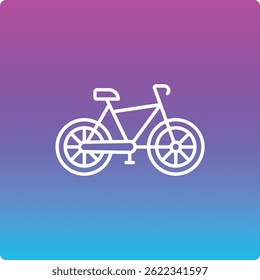 Icono de Vector de bicicleta. Se puede utilizar para aplicaciones de impresión, móviles y de Web.