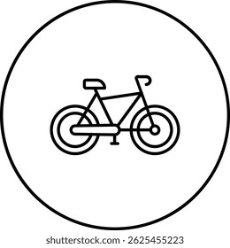Fahrrad, Vektorsymbol. Kann für Druck-, Mobil- und Web-Anwendungen verwendet werden.