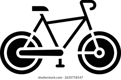 Ícone do vetor de bicicleta. Pode ser usado para impressão, aplicativos móveis e da Web.