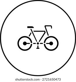 Ícone do vetor de bicicleta. Pode ser usado para impressão, aplicativos móveis e da Web.