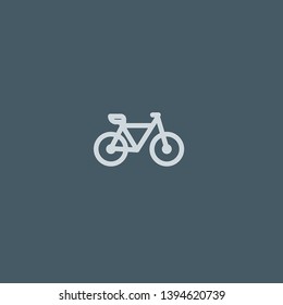 Bicycle vector icon. Bicycle concept stroke symbol design. Thin graphic elements vector illustration, outline pattern for your web site design, logo, UI. EPS 10.