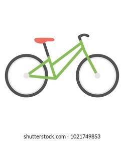 
Bicycle vector icon in flat design 
