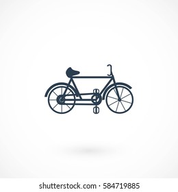 bicycle vector icon, flat design best vector icon