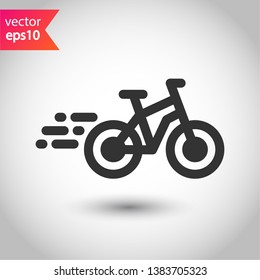 Bicycle vector icon. Bicycle vector flat sign. EPS 10 bicycle pictogram Bicycle vector icon. Bicycle vector flat sign. EPS 10 bicycle pictogram