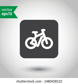 Bicycle vector icon. Bicycle vector flat sign. EPS 10. Icon design