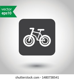 Bicycle vector icon. Bicycle vector flat sign. EPS 10. Icon design