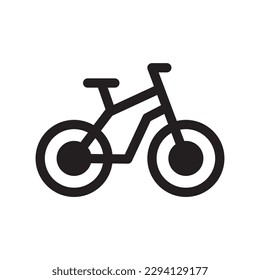 Fahrradvektorsymbol. Fahrradflaechen-Design. Fahrradsymbol Piktogramm. UX-UI-Symbol