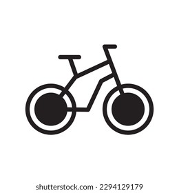 Bicycle vector icon. Bicycle flat sign design. Bicycle symbol pictogram. UX UI icon