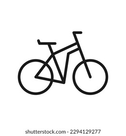 Bicycle vector icon. Bicycle flat sign design. Bicycle symbol pictogram. UX UI icon