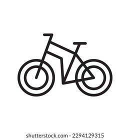 Bicycle vector icon. Bicycle flat sign design. Bicycle symbol pictogram. UX UI icon