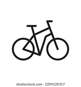 Bicycle vector icon. Bicycle flat sign design. Bicycle symbol pictogram. UX UI icon